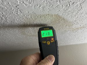 Water stain on ceiling,