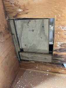 Rotted floor